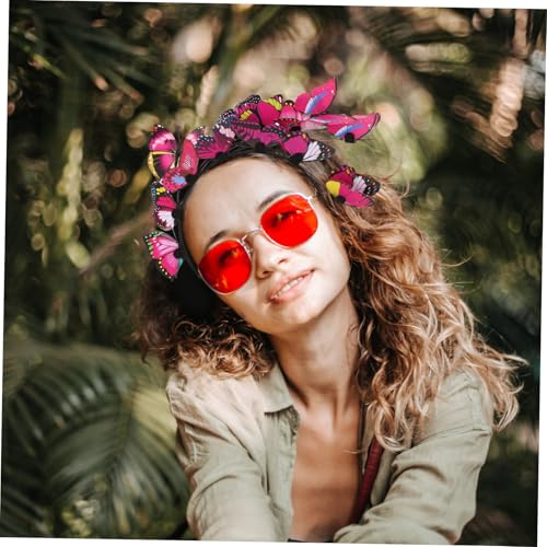 FIXOSHEE Teiliges Schmetterling Haar set für Damen Leichtes Stirnband und Haarspangen Eleganter Kopfschmuck Komfortabel und Zart für Alltag Party und Festliche Anlässe von FIXOSHEE