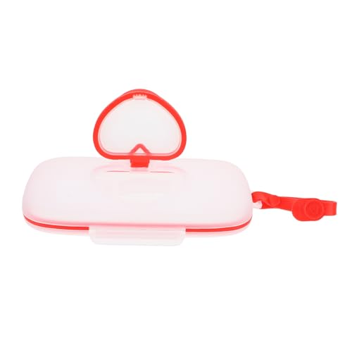 FIXOSHEE Tragbare Feuchttücher Box mit Aufhängeschlaufe für Kinderwagen und Reise Praktischer und Hygienischer Wet Wipe Behälter für Unterwegs Vielseitig Einsetzbar an Kinderbett und von FIXOSHEE