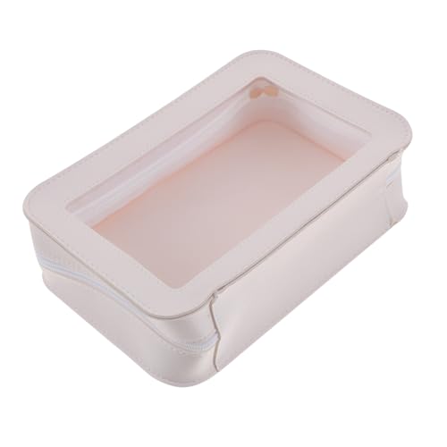 FIXOSHEE Transparente Reise Kosmetiktasche PVC Kulturbeutel Leicht Praktisch Für Make up Toilettenartikel Reisegröße Essentials Für Frauen Outdoor von FIXOSHEE