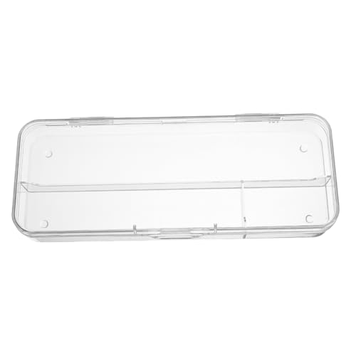 FIXOSHEE Transparente Stiftebox aus Kunststoff Stapelbarer Organizer mit Großem Fassungsvermögen Praktischer Aufbewahrungsbehälter für Stifte Marker und Kleine Schreibwaren für von FIXOSHEE