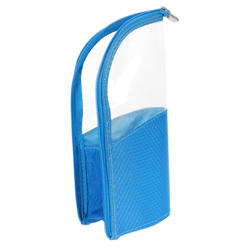 FIXOSHEE Transparente wasserdichte Kosmetiktasche mit Reißverschluss Kompakter Kulturbeutel für Damen und Herren Tragbare Reise toilettentasche mit Pinselfach als Make up Organizer und von FIXOSHEE