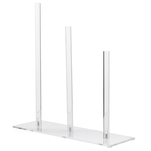 FIXOSHEE Transparenter Acryl Haaraccessoires Organizer Stufiger Haargummi Halter Stauraum für Scrunchies und Haarbänder Platzsparend Multifunktional Einfache Montage für Frauen und von FIXOSHEE