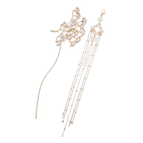 FIXOSHEE Vintage Chinesischer Haarnadel Haarschmuck mit Goldener Blume und Tassel Traditioneller Haarstab für Frauen Eleganter Schmuck für Hochzeit Festliche Anlässe und Alltagsstyling FIXOSHEE Vintage Chinesischer Haarnadel Haarschmuck mit Goldener Blume und Tassel Traditioneller Haarstab für Frauen Eleganter Schmuck für Hochzeit Festliche Anlässe und Alltagsstyling von FIXOSHEE