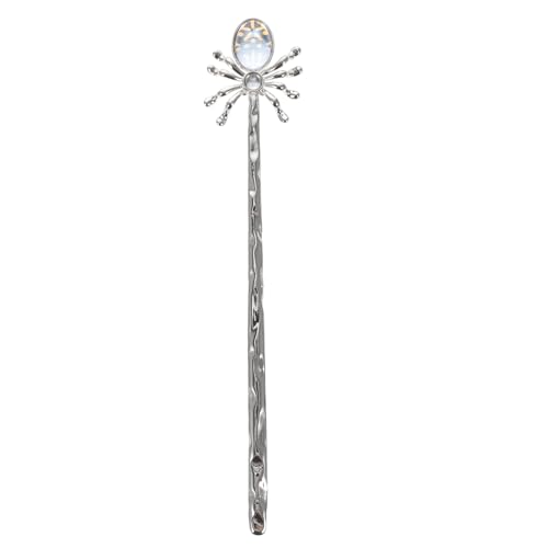 FIXOSHEE Vintage Glas haarstab mit Spinnendesign Leichter Haarschmuck für Lange Haare Stabiler Dutt halter Modischer Haar bun chopstick für Frauen und Mädchen von FIXOSHEE