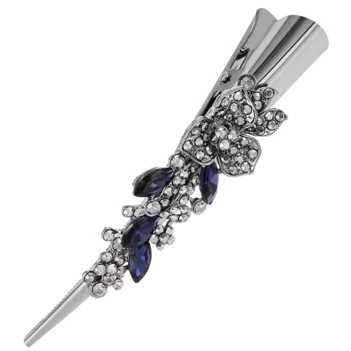 FIXOSHEE Vintage Große Haarklammer Damen mit Funkelnden Strasssteinen Eleganter Metall Alligatorclip für Feines Haar Modischer Haarschmuck für Stilvolles Haarstyling von FIXOSHEE