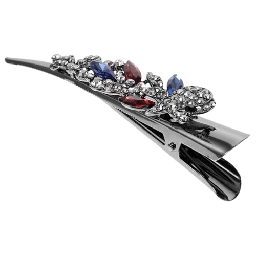 FIXOSHEE Vintage Haarklammer Damen Metall Haarspange mit Funkelnden Kristallen Große Haarklammer für Dickes Haar Eleganter Haarschmuck für Lange Glatte und Lockige Haare Robust und Modisch von FIXOSHEE