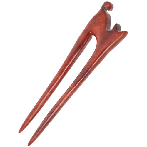 FIXOSHEE Vintage Haarstab aus Holz mit Katzen design Stabile Haarnadel für Damen Elegantes Haarstyling tool Feine Verarbeitung Geschenk Praktisches Retro haaraccessoire von FIXOSHEE
