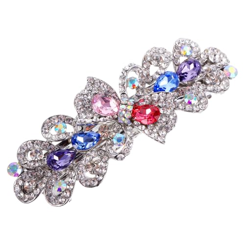 FIXOSHEE Wasserstrahl Haarklammer mit Kristallsteinen Große Stilvolle Haarspange für Frauen Temperamentvoller Haarschmuck Vielseitig für Hochzeit Party und Alltag Geeignet von FIXOSHEE