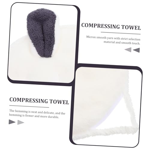 FIXOSHEE Wiederverwendbares Gesichtspflege Handtuch aus Dickem Korallenvlies mit Hot Cold Compress Funktion Feuchtigkeitsspendend Cartoon Design für Spa und Kosmetiksalon von FIXOSHEE