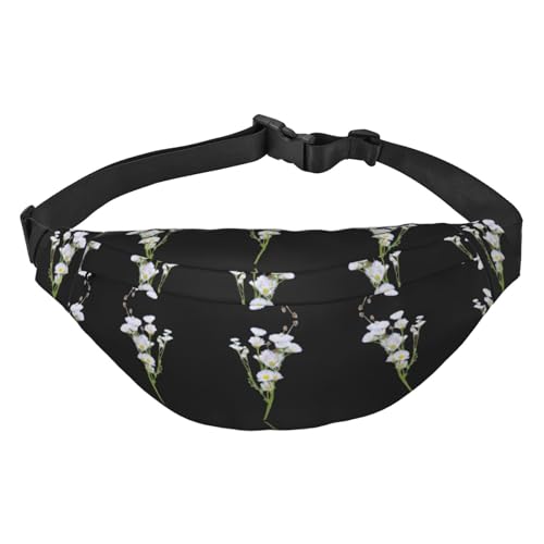 Blooming Roses Hüfttasche, Crossbody-Tasche, für Herren, Damen, Laufen, Wandern, Bergsteigen, Reisen, Fitnessstudio, Fitness, Radfahren, Spring Fei Peng, Einheitsgröße von FInpan