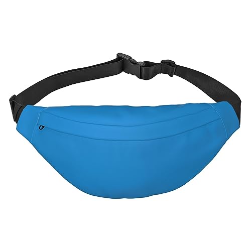 Einfarbige rosafarbene Hüfttasche, Crossbody-Tasche, für Herren/Damen, Laufen, Wandern, Bergsteigen, Reisen, Fitnessstudio, Fitness, Radfahren, Einfarbig, Blau, Einheitsgröße von FInpan