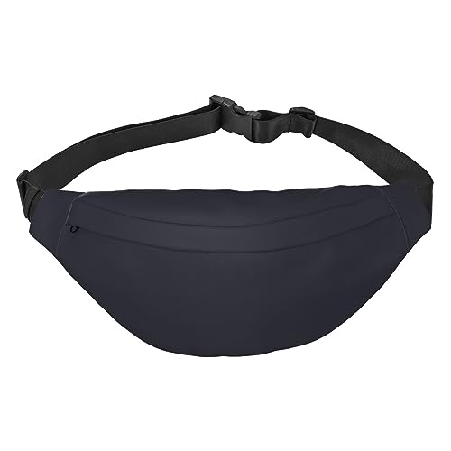 Einfarbige rosafarbene Hüfttasche, Crossbody-Tasche, für Herren/Damen, Laufen, Wandern, Bergsteigen, Reisen, Fitnessstudio, Fitness, Radfahren, Einfarbig. Schwarz, Einheitsgröße von FInpan