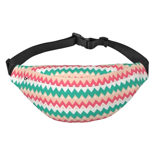 Farbkurve Ripple Chart Hüfttasche Crossbody Tasche Herren Damen Laufen Wandern Bergsteigen Reisen Gym Fitness Radfahren, Farbkurve Ripple Chart, Einheitsgröße von FInpan