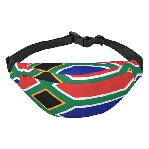 Gürteltasche mit Südafrika-Flagge, Crossbody-Tasche, für Herren, Damen, Laufen, Wandern, Bergsteigen, Reisen, Fitnessstudio, Fitness, Radfahren, Flagge Südafrikas, Einheitsgröße von FInpan