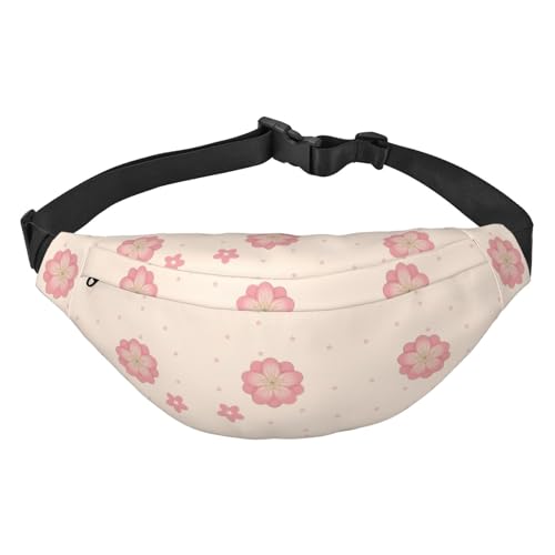 Little Pink Cherry Blossoms Gürteltasche, Crossbody-Tasche, für Herren, Damen, Laufen, Wandern, Bergsteigen, Reisen, Fitnessstudio, Fitness, Radfahren, Little Pink Cherry Blossoms, Einheitsgröße von FInpan