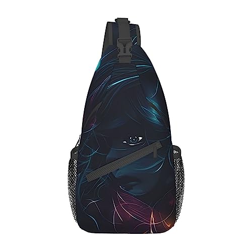 Poster Carpatterned Unisex Duffel Bag Crossbody Bag für Reisen Wandern Klettern Laufen Radfahren, Das Mädchen im Traum, Einheitsgröße von FInpan