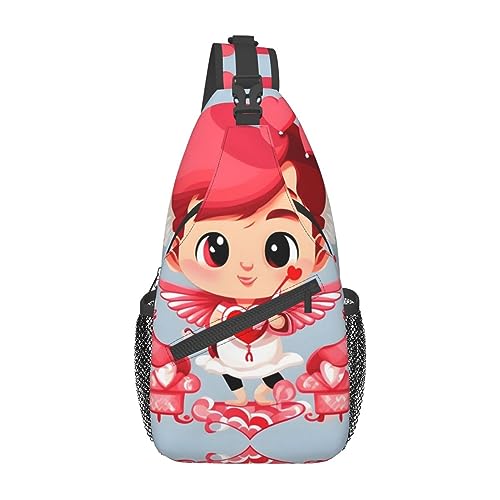 The Swan in Lovepatterned Unisex Duffel Bag Crossbody Bag for Traveling Hiking Climbing Running Cycling, Love Messenger, Einheitsgröße von FInpan