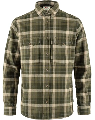 Fjallraven Herren Värmland Heavy Flannel Shirt M Hemd, Green Deep Forest, XL von Fjallraven