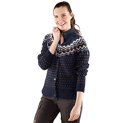 FJALLRAVEN Damen Övik Knit W Cardigan, Dark Navy, M von Fjäll Räven