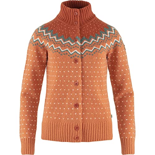 FJALLRAVEN Damen Övik Strickjacke W Jersey, Desert Brown, S von FJALLRAVEN