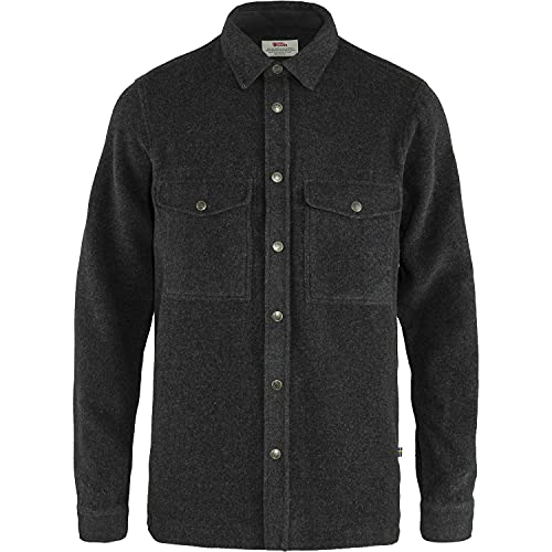 FJALLRAVEN Herren Canada Shirt Solid M Langarm-Hemd, Dunkelgrau (40), M von FJALLRAVEN