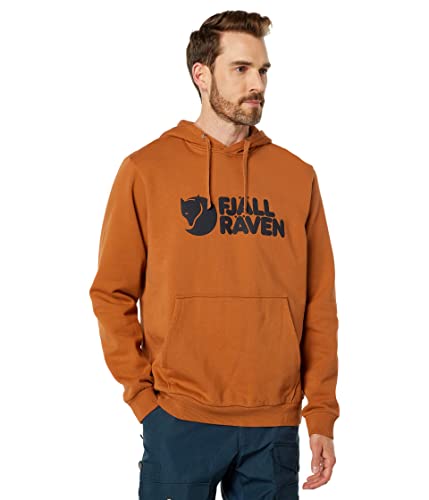 FJALLRAVEN Herren Logo Hoodie M Sweatshirt, Terracotta Brown, XL von FJALLRAVEN