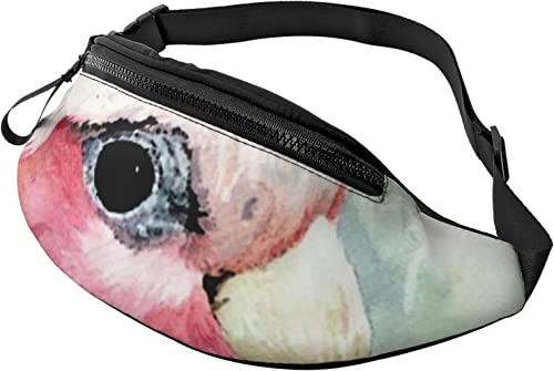 Australian Galah Cockatoo Fanny Pack, modische Hüfttasche, verstellbare Hüftgürteltasche für Männer und Frauen von FJAUOQ