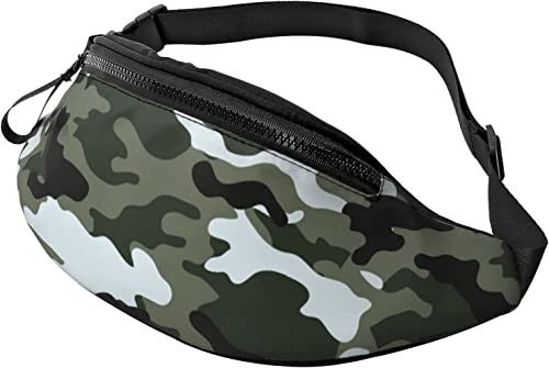 Camo Fanny Pack, modische Hüfttasche, verstellbare Hüfttasche für Männer und Frauen von FJAUOQ