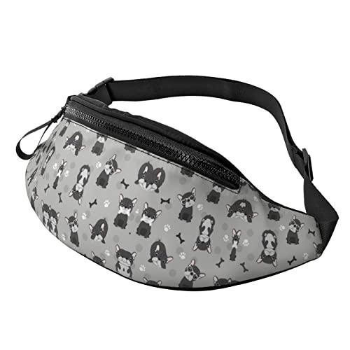 Cartoon Lovely Pet Dog Waist Pack Bags Men & Women Adjustable Belt Sports Bag for Outdoor Sports,Travel and Cycling Cycling Pocket Shoulder Backpack, Siehe Abbildung, Einheitsgröße, Lässiger Tagesrucksack von FJAUOQ