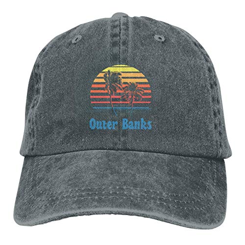 Deep Heather Sonnenhut Denim Cap Outer Banks Baseball Dad Cap Verstellbare Klassische Gewaschene 100% Baumwolle Sport für Männer Frauen Hut von FJAUOQ