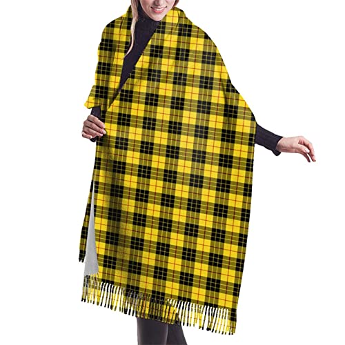 FJAUOQ Damen Schal Clan Matheson Schottenkaro, Kaschmir-Gefühl, warm, 195,6 x 68,6 cm, Clan Macleod Tartan 4, One size FJAUOQ Damen Schal Clan Matheson Schottenkaro, Kaschmir-Gefühl, warm, 195,6 x 68,6 cm, Clan Macleod Tartan 4, One size von FJAUOQ
