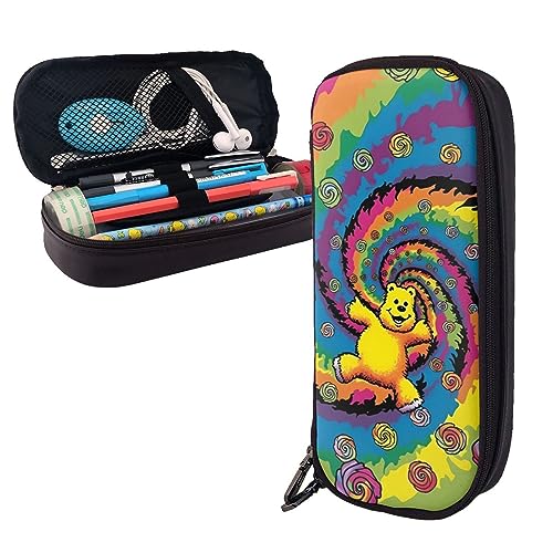 FJAUOQ Federmäppchen, cooles Geparden-Leopardenmuster, großes Fassungsvermögen, Federmäppchen, einfacher Schreibwaren-Organizer für Büro, Reise, Tanzender Thanksgiving Bär, Einheitsgröße, FJAUOQ Federmäppchen, cooles Geparden-Leopardenmuster, großes Fassungsvermögen, Federmäppchen, einfacher Schreibwaren-Organizer für Büro, Reise, Tanzender Thanksgiving Bär, Einheitsgröße, von FJAUOQ