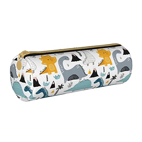 FJAUOQ Federmäppchen Dino Scandinavian Style Pencil Case with Zipper Durable Portable Pen Pouch Office Storage Bag Travel Toiletry Holder for Women Men von FJAUOQ