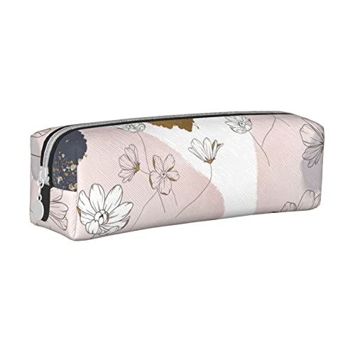 FJAUOQ Federmäppchen Flowers Pencil Case with Zipper Durable Portable Pen Pouch Office Storage Bag Travel Toiletry Holder for Women Men von FJAUOQ