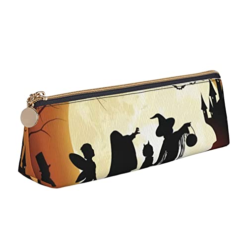 FJAUOQ Federmäppchen Halloween Pencil Case with Zipper Durable Portable Pen Pouch Office Storage Bag Travel Toiletry Holder for Women Men von FJAUOQ