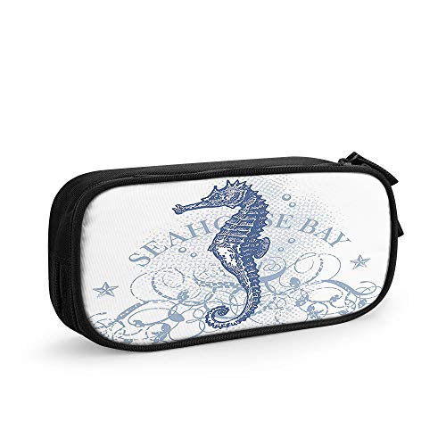 FJAUOQ Federmäppchen mit großem Fassungsvermögen, Motiv: Sohn auf Mamas Rücken, graue Bären, Happy Mother's Day, Nachthimmel, Mond, Stiftebox, große Aufbewahrungstasche, Schulbedarf für Damen und von FJAUOQ