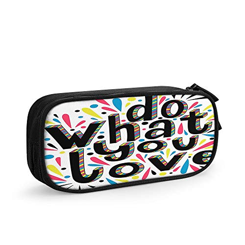 FJAUOQ Federmäppchen mit großem Fassungsvermögen, Motiv: Sohn auf Mamas Rücken, graue Bären, Happy Mother's Day, Nachthimmel, Mond, Stiftebox, große Aufbewahrungstasche, Schulbedarf für Damen und von FJAUOQ