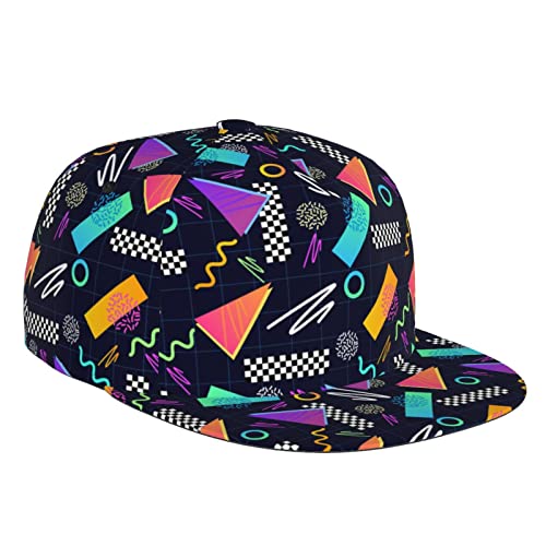 FJAUOQ Retro Memphis 80er oder 90er Jahre Baseball Cap Trucker Hat Verstellbar Unisex Snapback Cap für Herren Damen, Memphis 80s 90s_14, One size FJAUOQ Retro Memphis 80er oder 90er Jahre Baseball Cap Trucker Hat Verstellbar Unisex Snapback Cap für Herren Damen, Memphis 80s 90s_14, One size von FJAUOQ