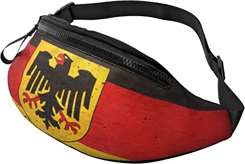 Fanny Pack mit Deutschland-Flagge, modische Hüfttasche, verstellbare Hüfttasche für Männer und Frauen von FJAUOQ