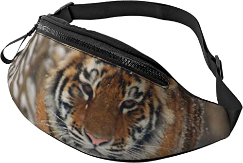 Fanny Pack mit Tiger und Schnee, modische Hüfttasche, verstellbare Hüfttasche für Männer und Frauen von FJAUOQ