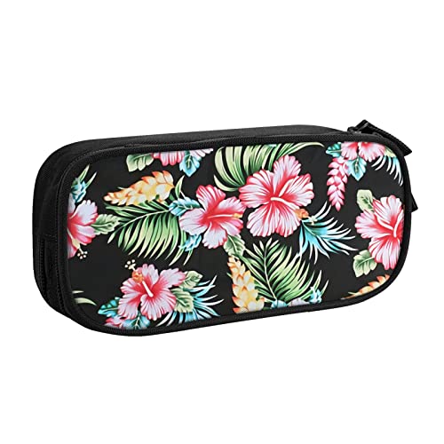 Federmäppchen Floral Hawaiian Pencil Case Compartments Pen Pouch Box Multifunctional Makeup Bag Holder Large Storage Stationery Organizer with Zipper for Office Travel Federmäppchen Floral Hawaiian Pencil Case Compartments Pen Pouch Box Multifunctional Makeup Bag Holder Large Storage Stationery Organizer with Zipper for Office Travel von FJAUOQ