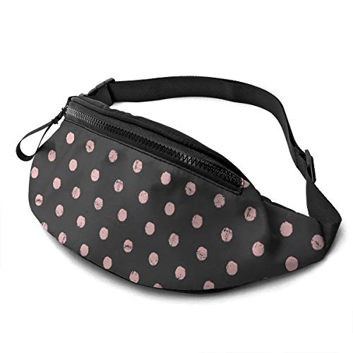 Gürteltasche für Männer und Frauen, Polka Dots, Hüfttasche mit Gürtel, verstellbare Schultertasche, Umhängetasche, Brusttasche für Reisen, Wandern, Radfahren, Laufen von FJAUOQ