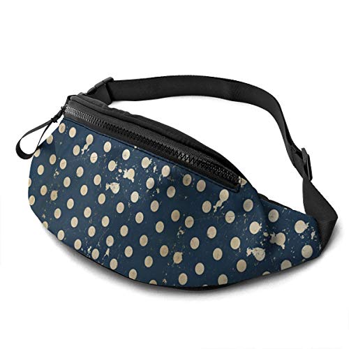 Gürteltasche für Männer und Frauen, Polka Dots, Hüfttasche mit Gürtel, verstellbare Schultertasche, Umhängetasche, Brusttasche für Reisen, Wandern, Radfahren, Laufen von FJAUOQ