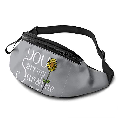 Gürteltasche für Männer und Frauen, You Are My Sunshine, Hüfttasche mit Gürtel, verstellbare Schultertasche, Umhängetasche, Brusttasche für Reisen, Wandern, Radfahren, Laufen von FJAUOQ