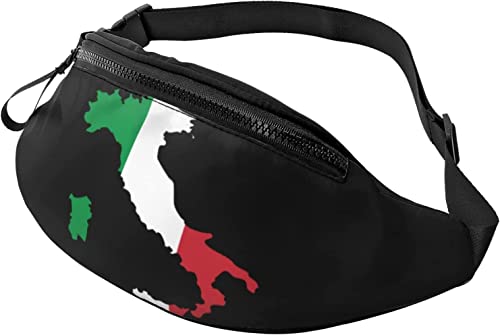 Gürteltasche mit Italienischer Karte von Italia, Italien, modische Hüfttasche, verstellbare Hüfttasche für Männer und Frauen von FJAUOQ