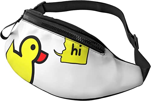 Hi Duck Fanny Pack, modische Hüfttasche, verstellbare Hüfttasche für Männer und Frauen von FJAUOQ