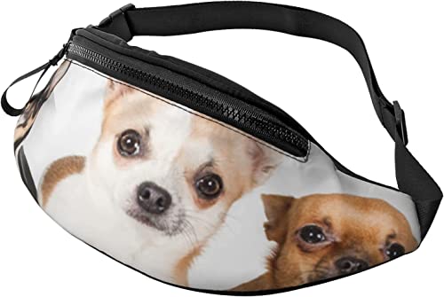 Kleine Chihuahua-Welpen-Hunde-Gürteltasche, modische Hüfttasche, verstellbare Hüft-Gürteltasche für Männer und Frauen von FJAUOQ