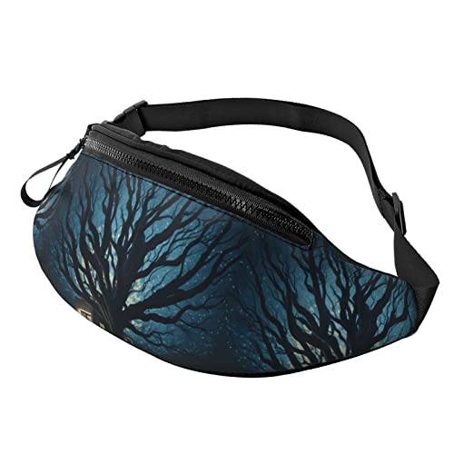 Mysterious Tree Hüfttasche, für Herren und Damen, Verstellbarer Gürtel, Sporttasche für Outdoor-Sport, Reisen und Radfahren, Radfahren, Taschen-Schulterrucksack von FJAUOQ