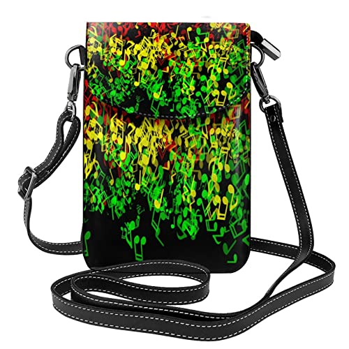 Rasta Reggae Music Fashion Leichte kleine Geldbörse Umhängetaschen Handy-Geldbörsen Reisetasche von FJAUOQ