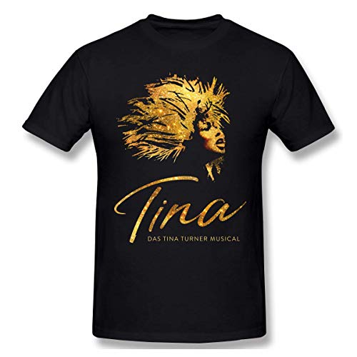 Tina Sports T-Shirts The Tina Turner Musical Herren-Grafikbluse, kurzärmeliges, lässiges T-Shirt von FJAUOQ